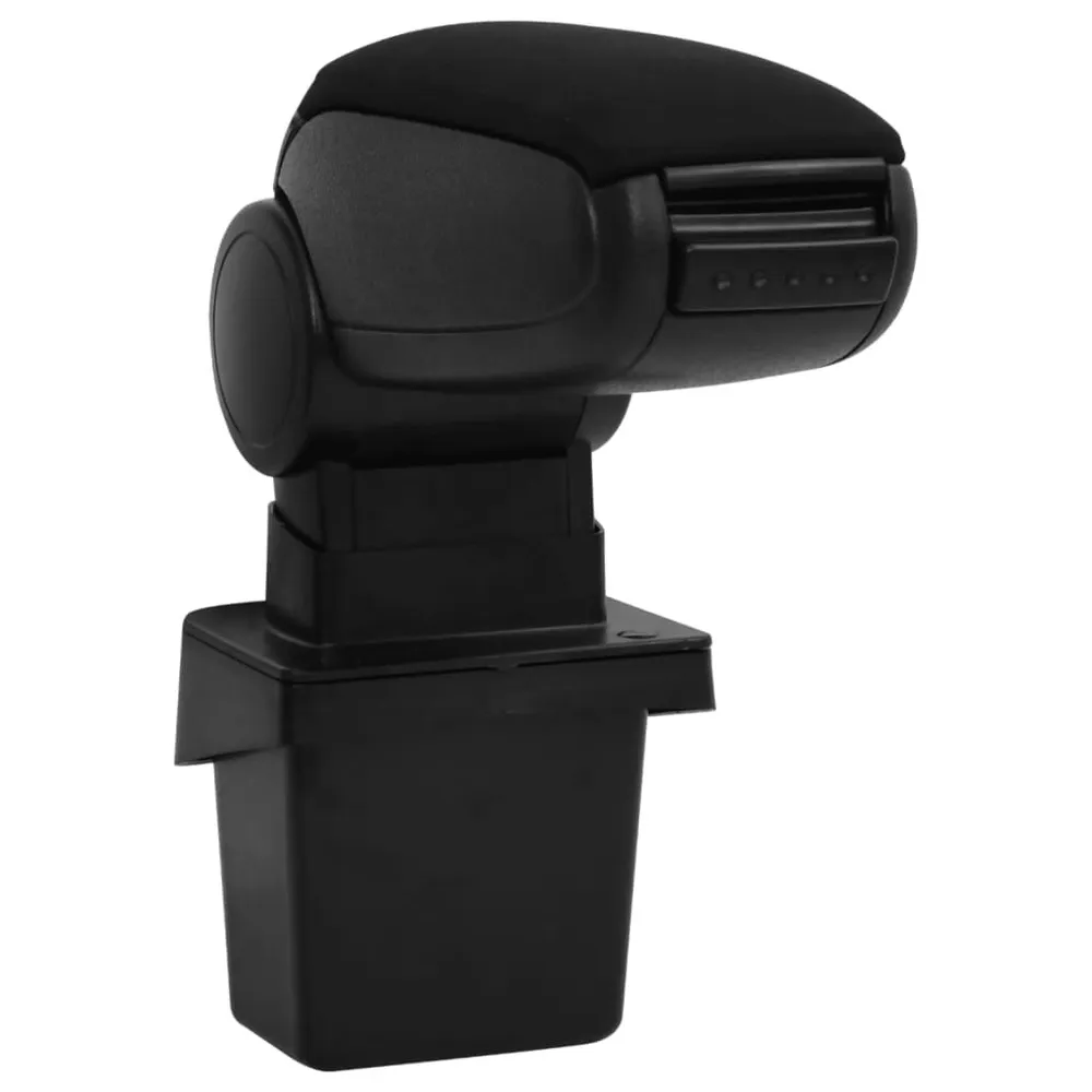 Apoio de braço para carro 15x31,5x(35-51) cm ABS preto