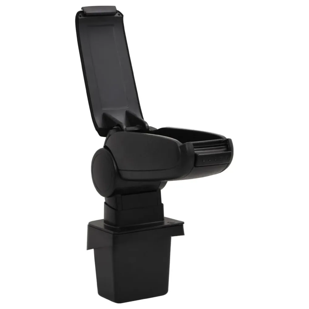 Apoio de braço para carro 15x31,5x(35-51) cm ABS preto
