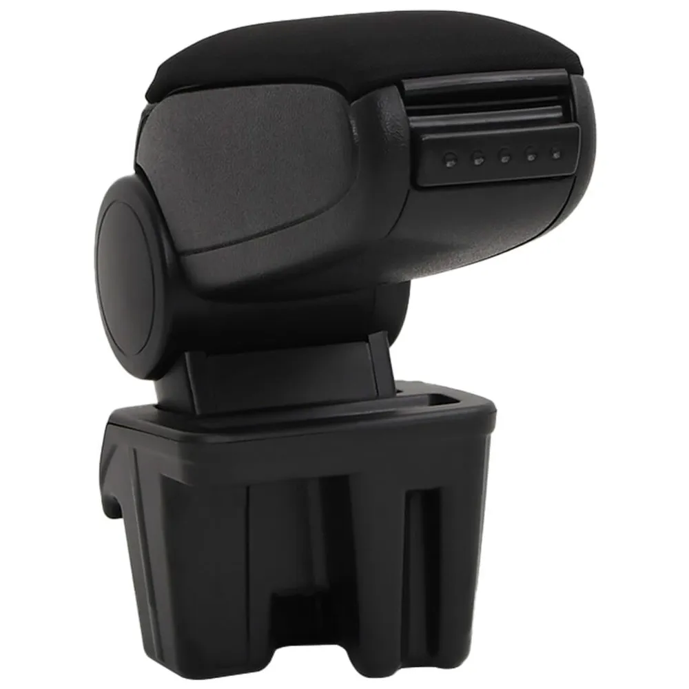 Apoio de braço para carro 15x31x(28-44) cm ABS preto
