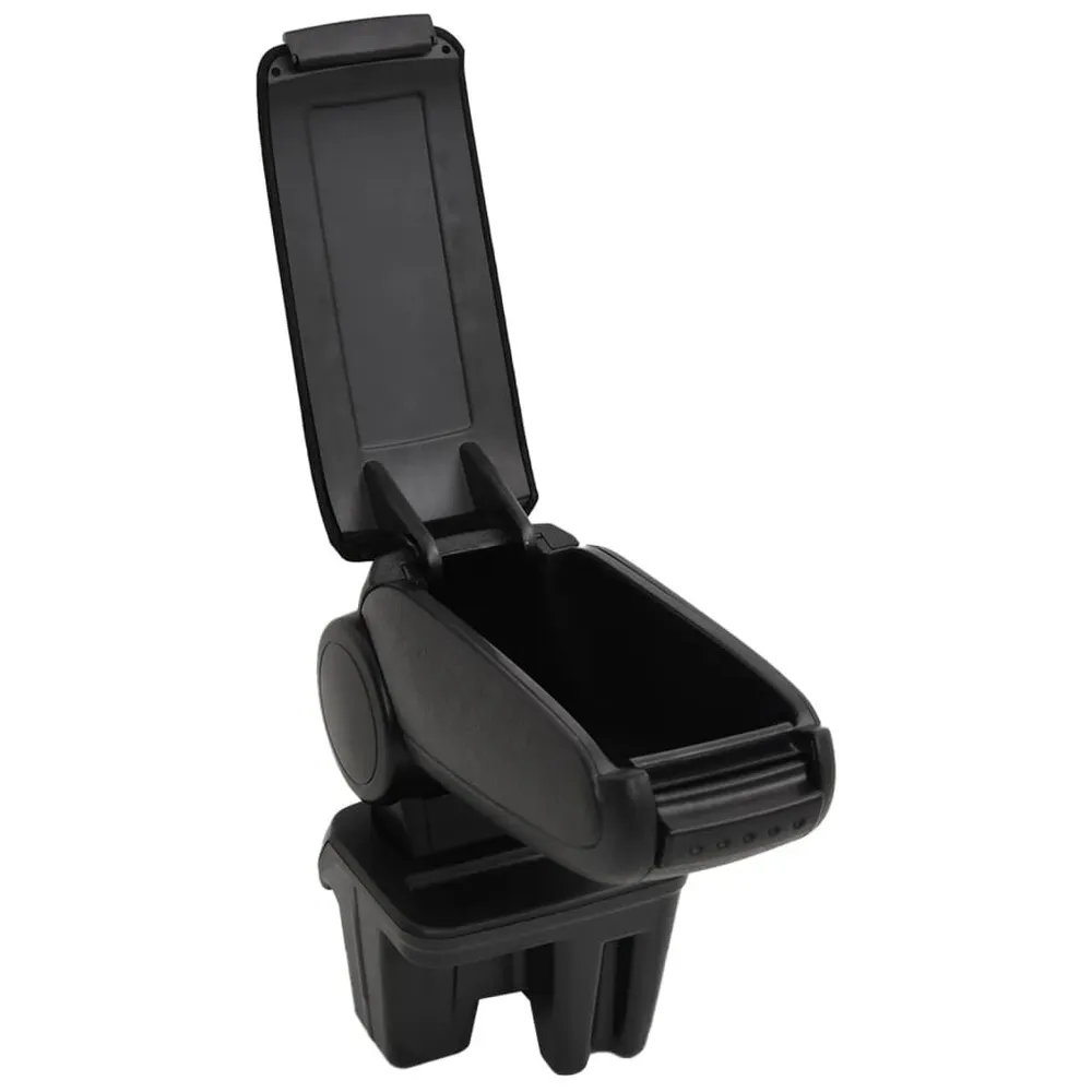 Apoio de braço para carro 15x31x(28-44) cm ABS preto