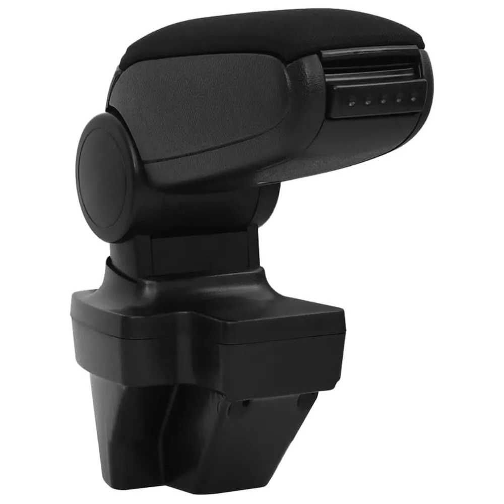 Apoio de braço para carro 15x35x(33-49,5) cm ABS preto