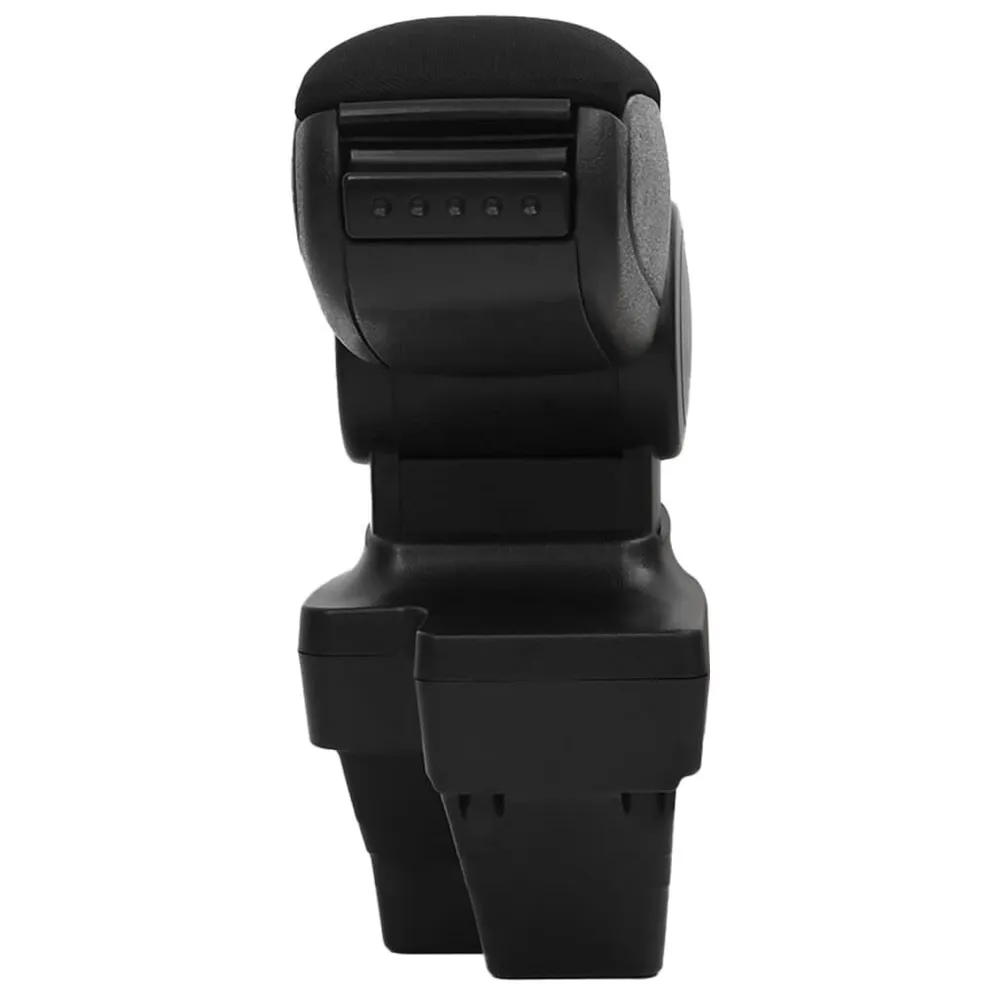 Apoio de braço para carro 15x35x(33-49,5) cm ABS preto