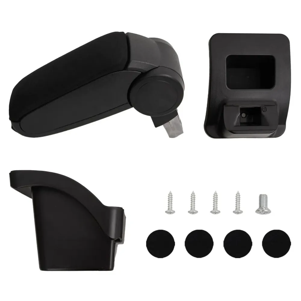 Apoio de braço para carro 16x30x(40-50) cm ABS preto