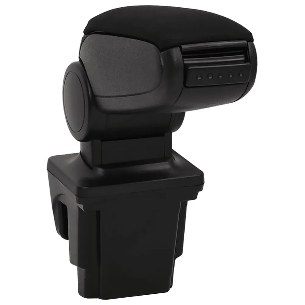Apoio de braço para carro 16x32x(35-50,5) cm ABS preto