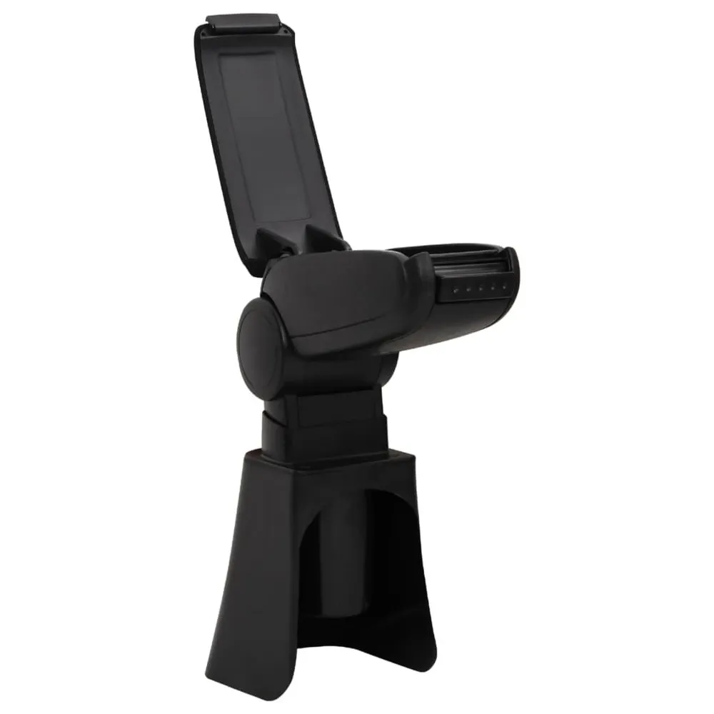 Apoio de braço para carro 16x36x(41-57) cm ABS preto