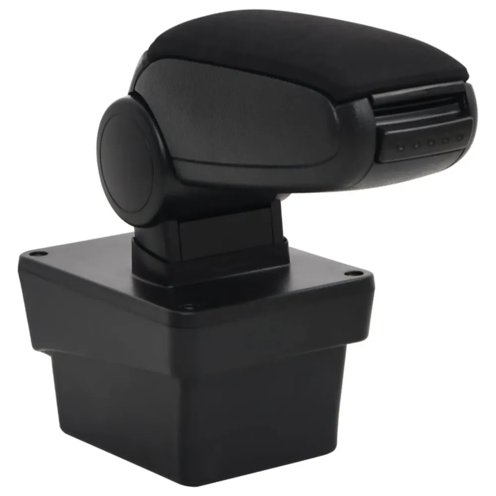 Apoio de braço para carro 17x40x(31-49) cm ABS preto