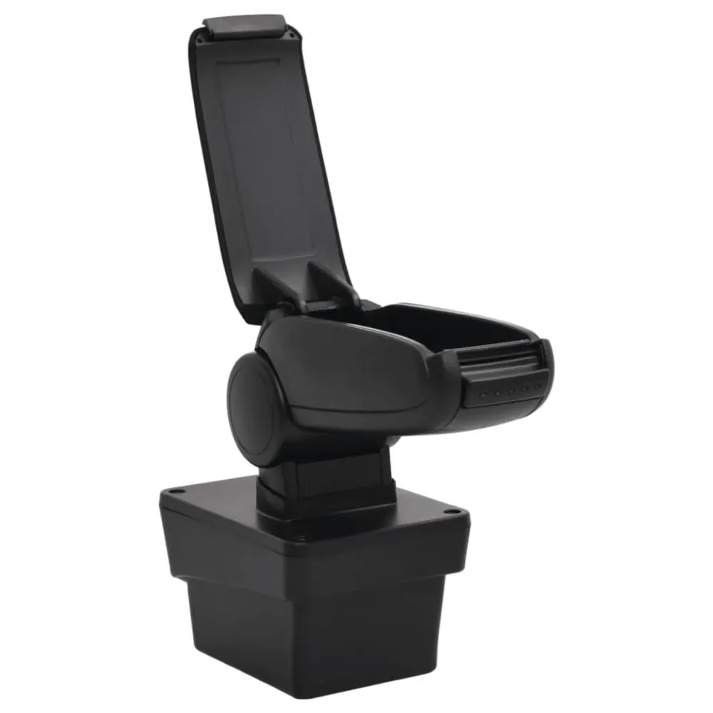 Apoio de braço para carro 17x40x(31-49) cm ABS preto