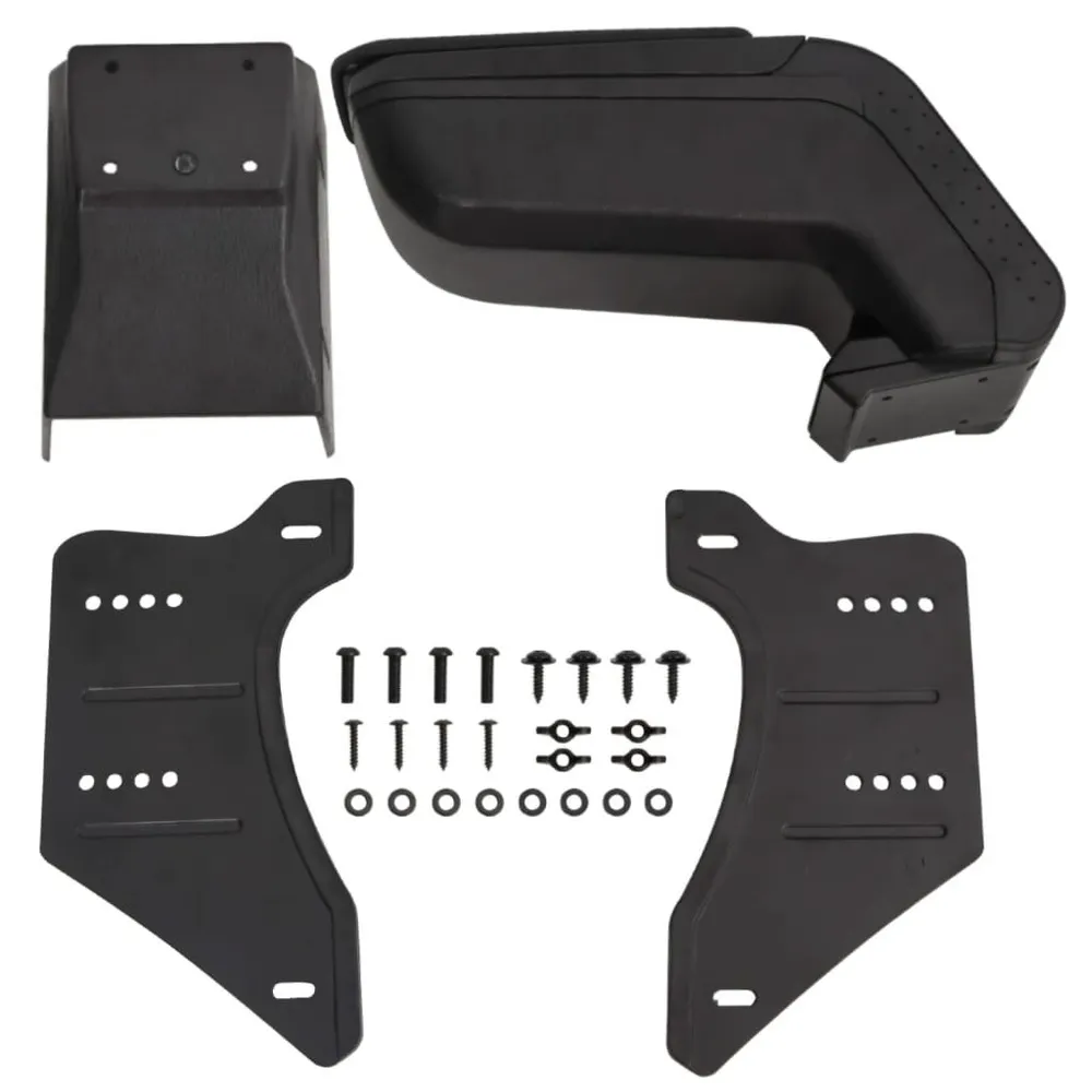 Apoio de braço para carro multimarca 14x30x(32-48,5) cm ABS preto