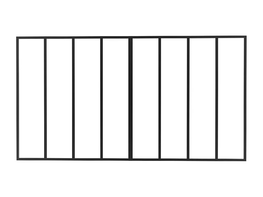 Conector para divisória em alumínio A130 cm preto TOLLESON