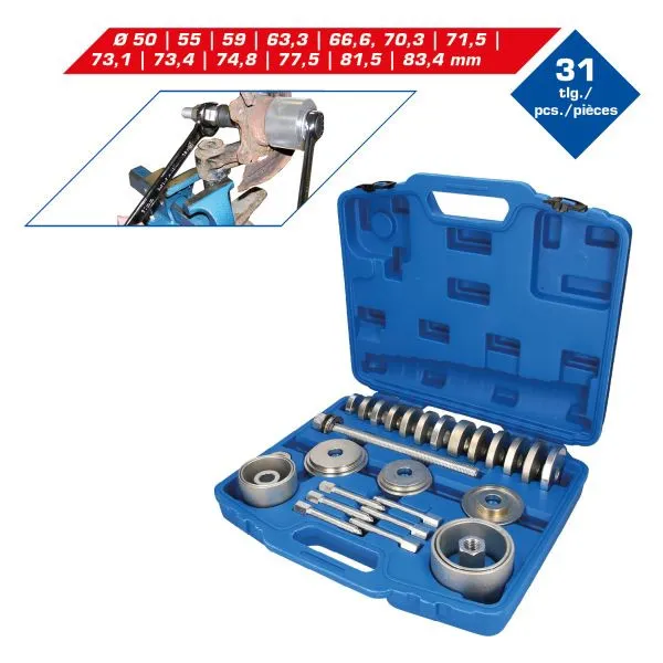 Conjunto de ferramentas de rolamento de roda de 31 peças Brilliant Tools BT671650