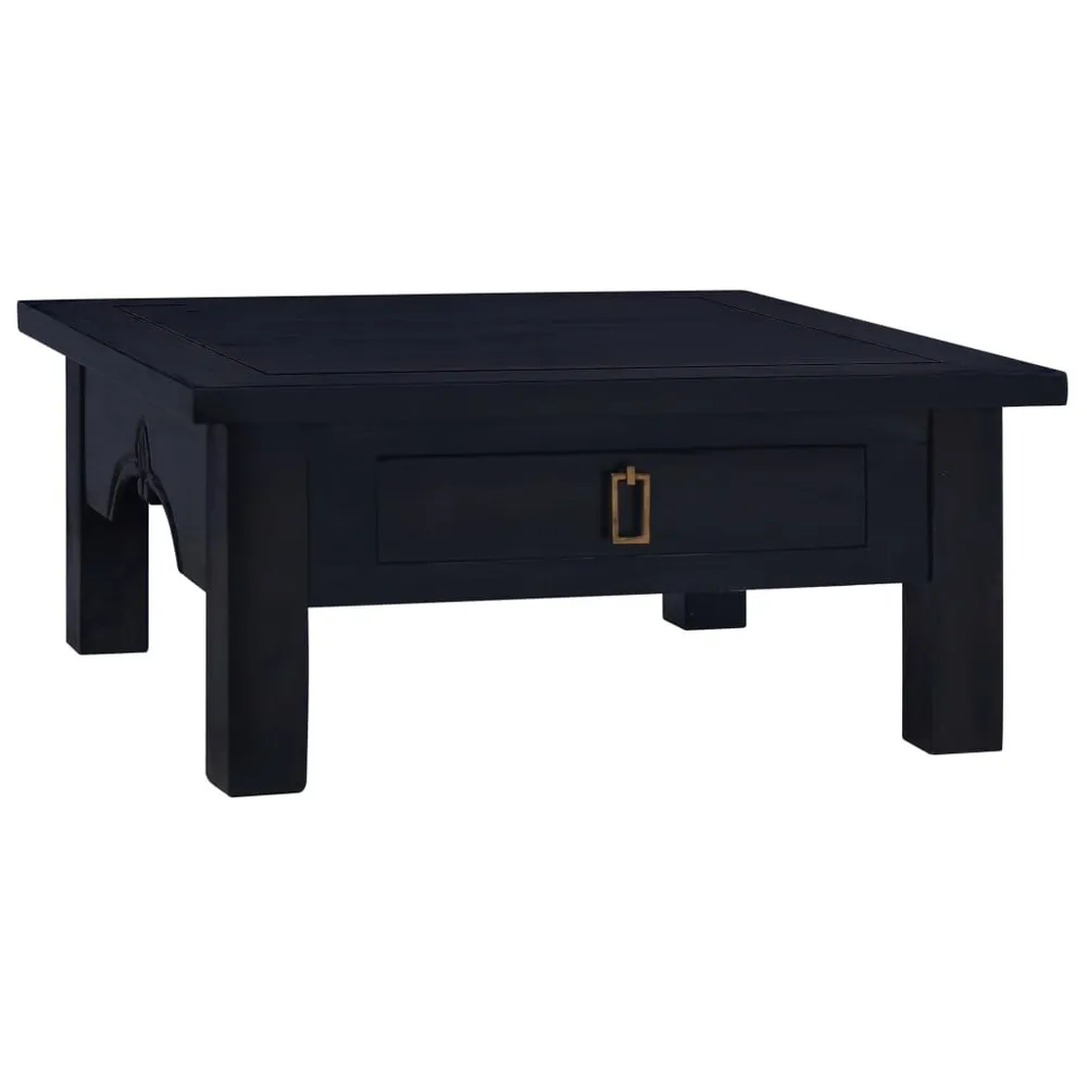 Madeira de centro 68x68x30 cm mad. de mogno maciç preto-claro