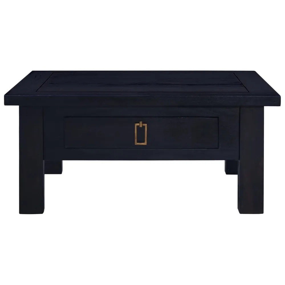 Madeira de centro 68x68x30 cm mad. de mogno maciç preto-claro