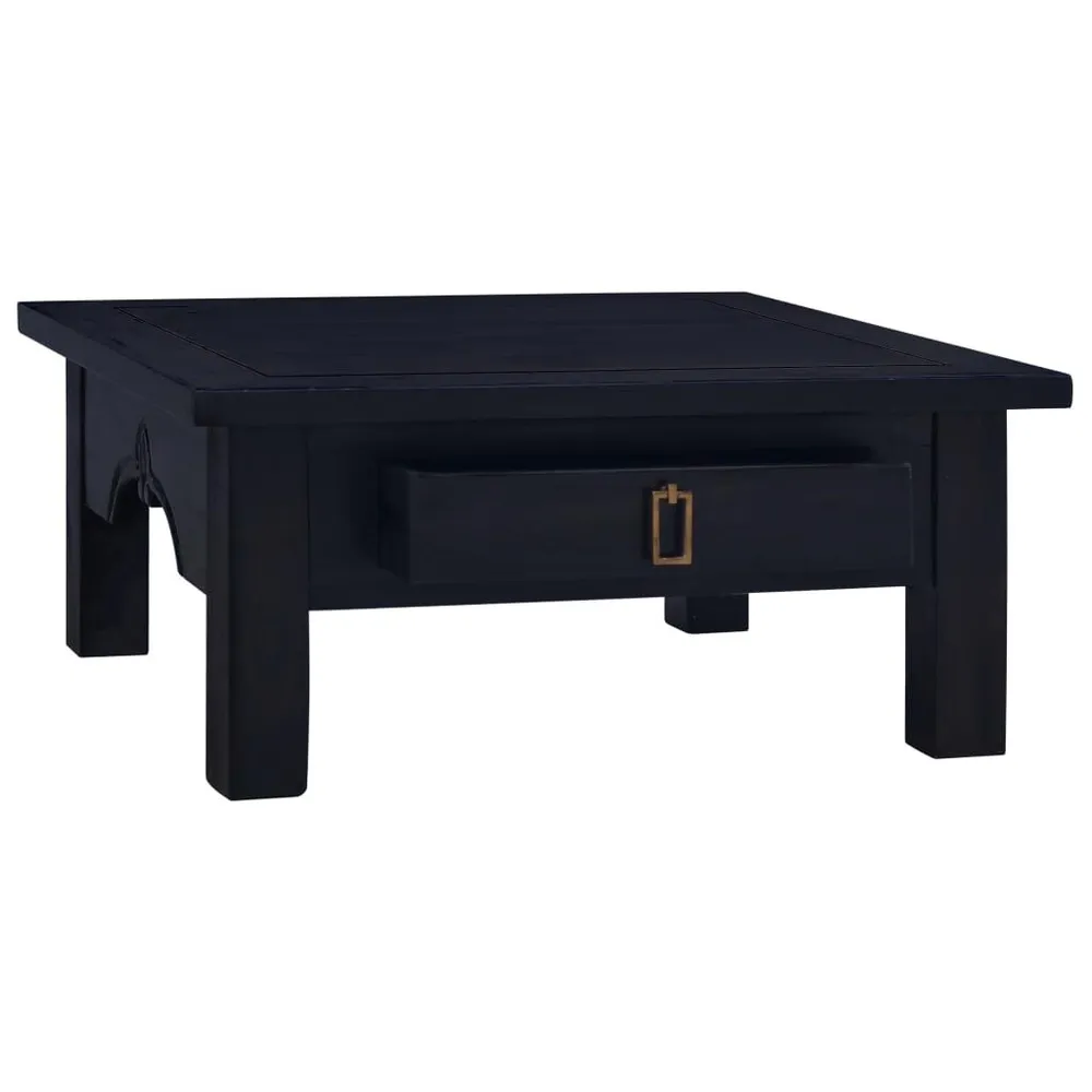 Madeira de centro 68x68x30 cm mad. de mogno maciç preto-claro