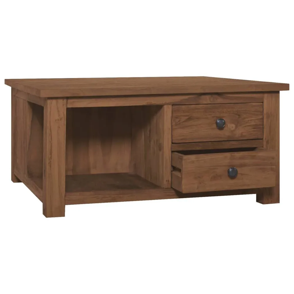 Mesa de centro 68x68x33 cm madeira de teca maciç