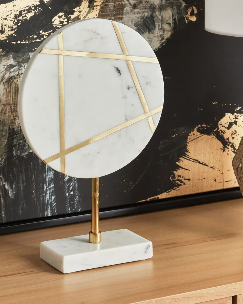 Decoração em mármore branco RETHIMNO - Compatibilidade Garantida