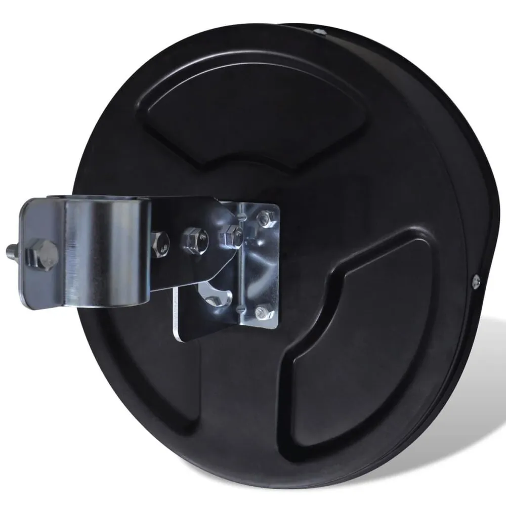 Espelho de trânsito para exterior Convex 30cm plástico preto