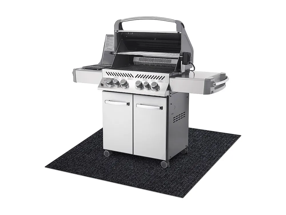 Tapete protetor de grelha GIN 2057 para terraço, exterior - antracite 120x120 cm