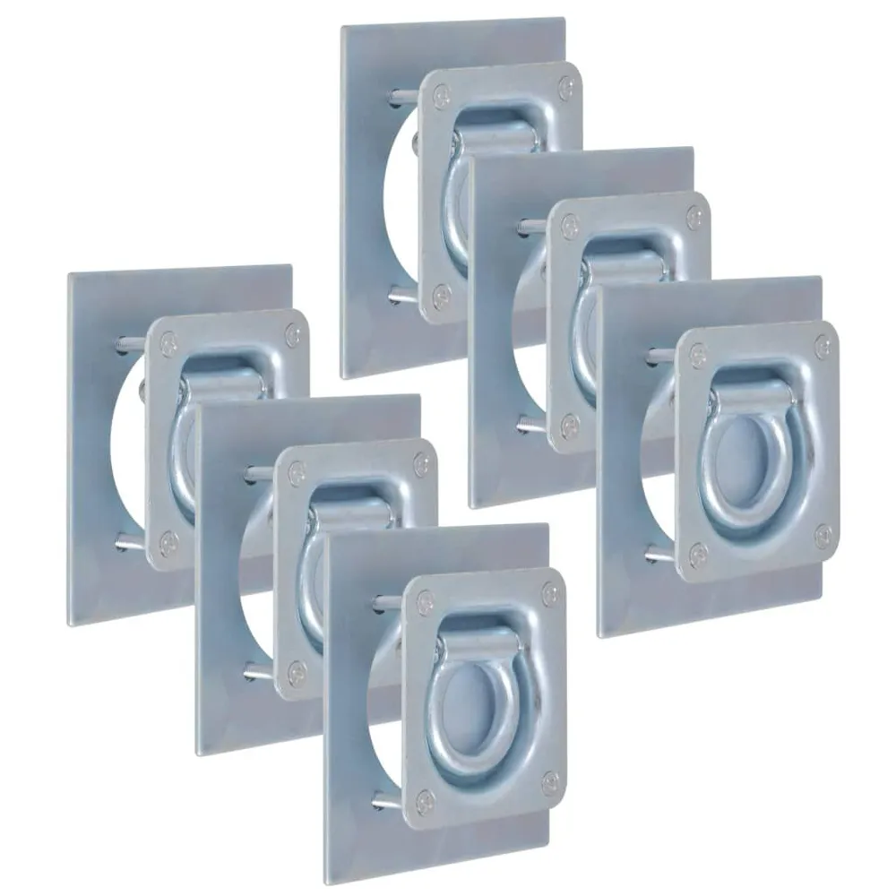 éis de fixação para atrelados 6 pcs ço galvanizado 2000 kg