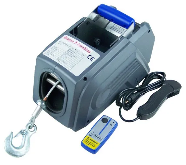 Berger & Schröter 12 V guincho de carro valorizado com controle remoto via rádio, 31146