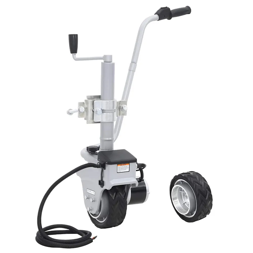Roda jockey motorizada para atrelado alumínio 12 V 350 W
