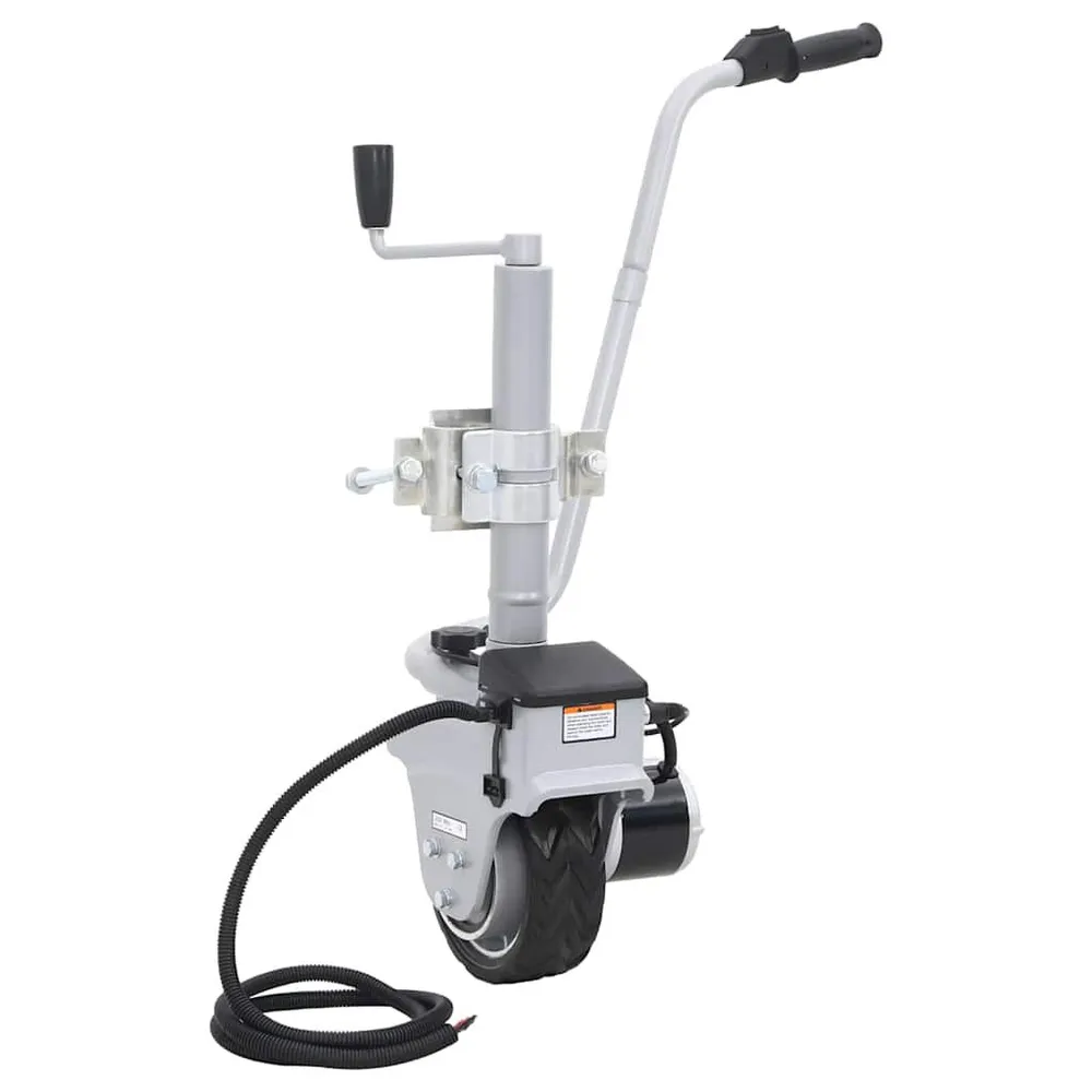 Roda jockey motorizada para atrelado alumínio 12 V 350 W