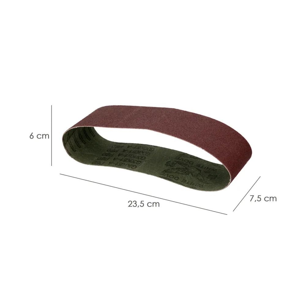Lixa de reposição para lixadeira de cinta 75x457 mm, grão 80 (1 unidade)