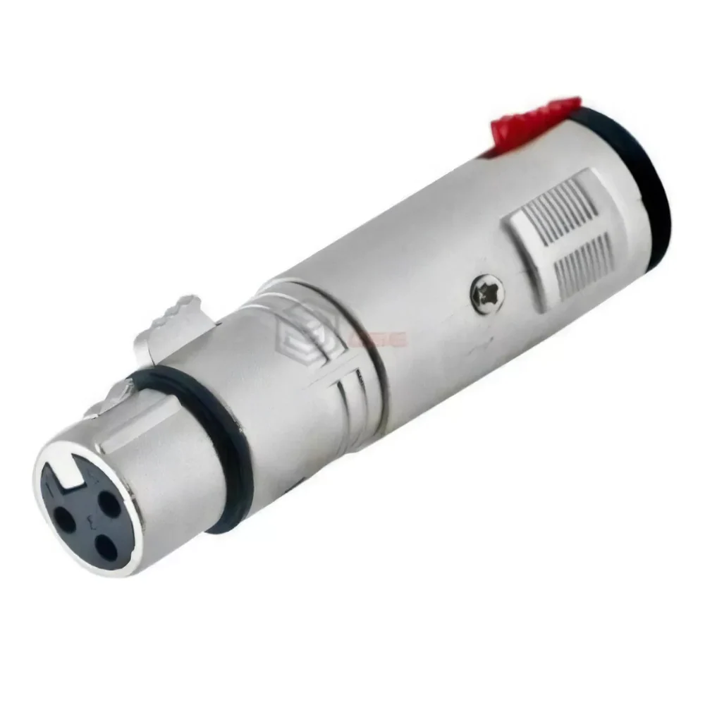 Adaptador Emenda Canon Xlr Fêmea X Jack P10 Fêmea Com Trava