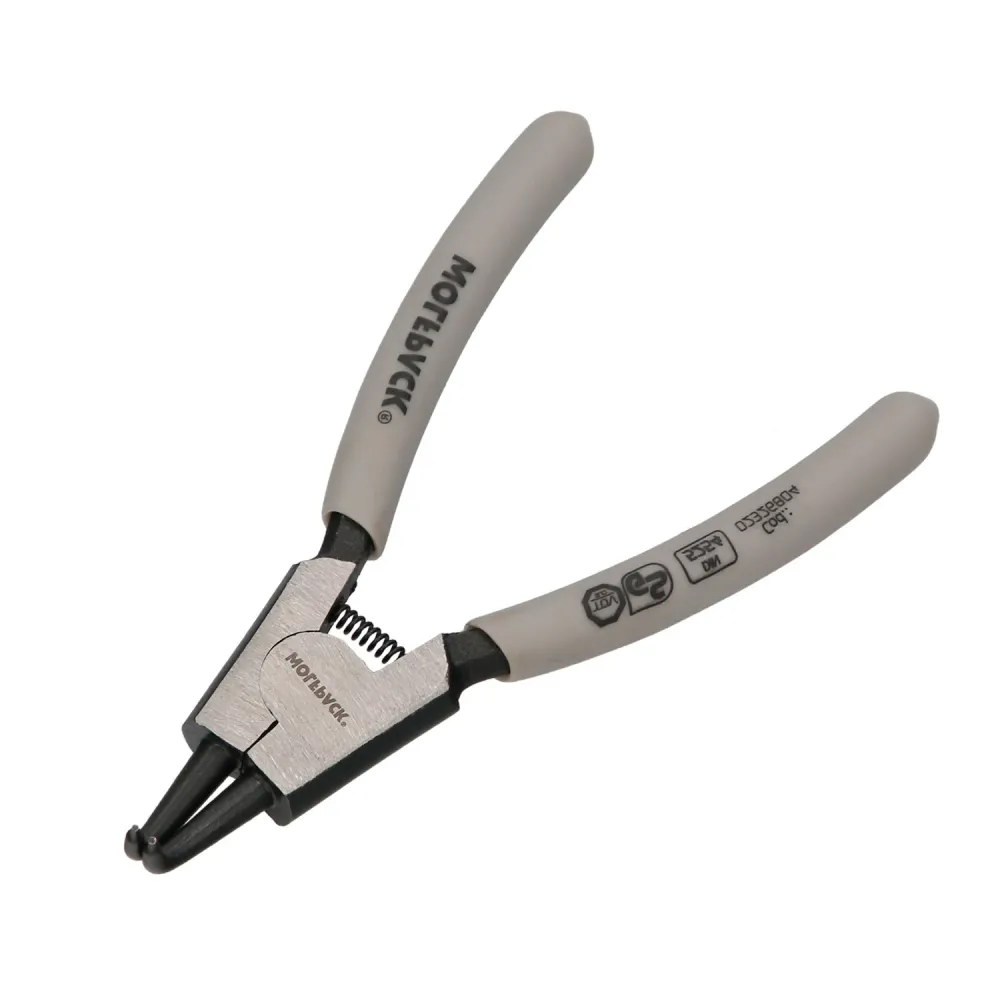 Alicate para éis de retenção externos curvos, 125 mm. ço DIN 5254. éis de retenção, éis de retenção, éis de retenção