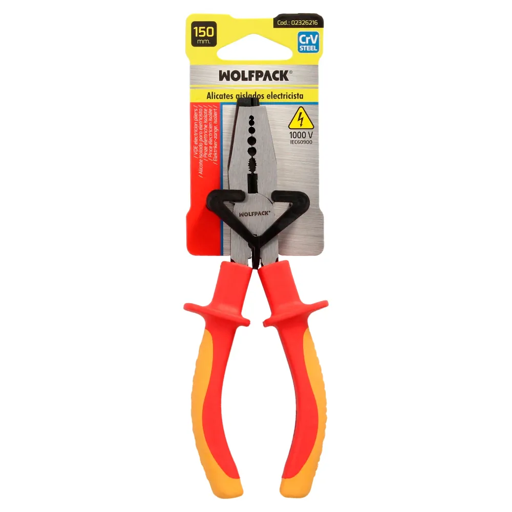 Alicate decapador multifuncional de 150 mm. Cabos isolados. Alicate decapador de fios de ço cromo vanádio, cortador de cab...