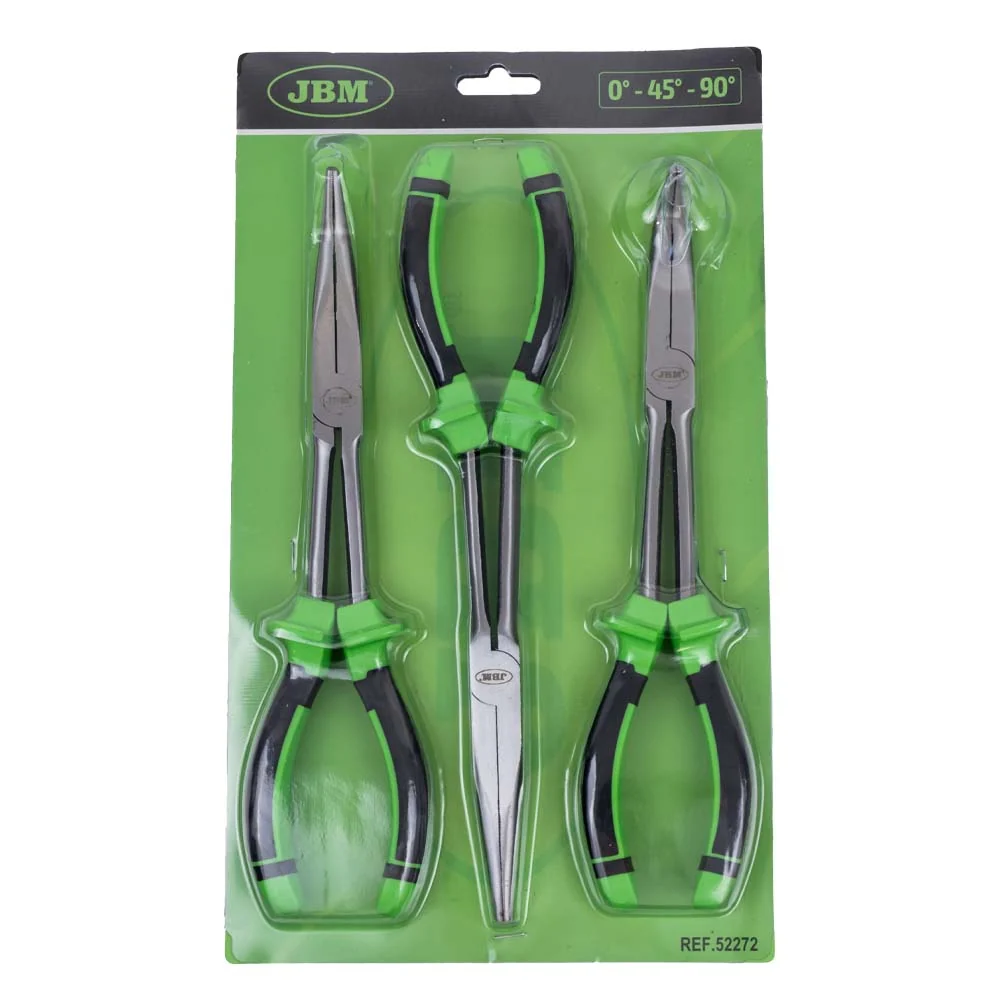 Conjunto de alicates com pontas de 0°, 45° e 90° - 52272 JBM