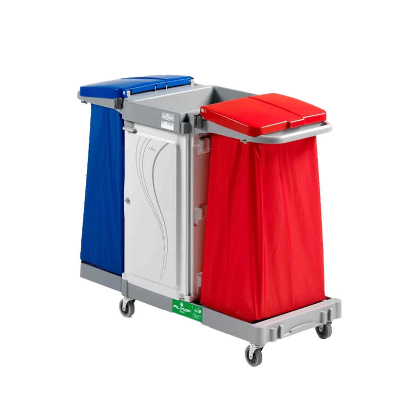FILMOP Carro Multiusos ALPHA 6105 com Porta-Sacos Dobrável e Compartimento Fechado