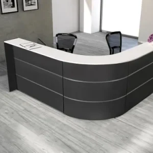 Contador angular Kerkmann Bari, L 2350 mm x P 2350 mm x 1120 mm, cor: antracite, 21355613