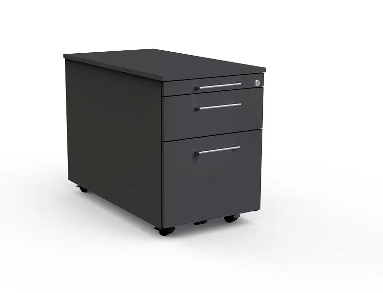 Roll container Kerkmann com fecho central, Artline, L 420 x P 800 x 540 mm, antracite, 12746913