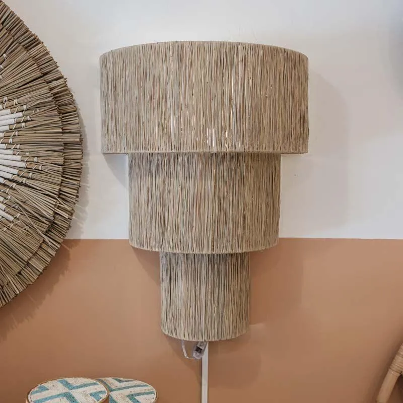 Arandela Artesanal em Fibra Natural | Bali