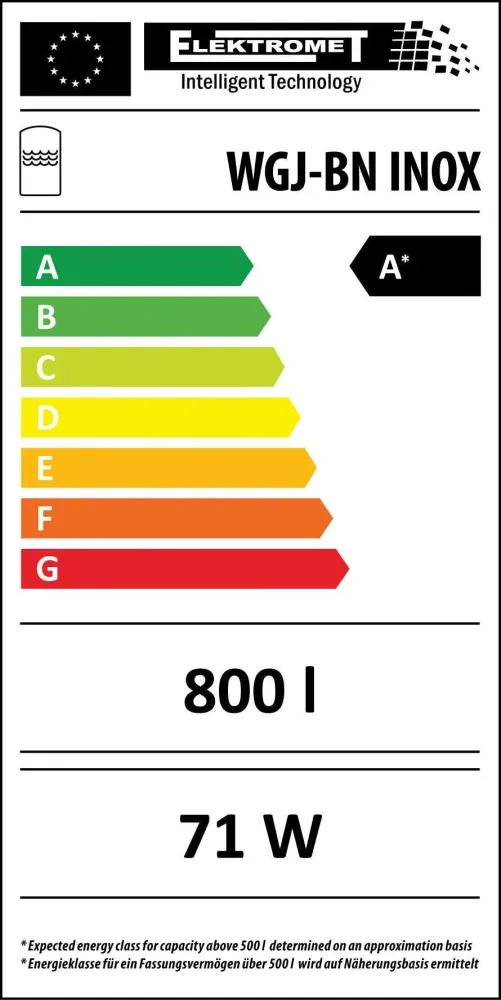 Acumulador higiénico sem registo solar com isolamento