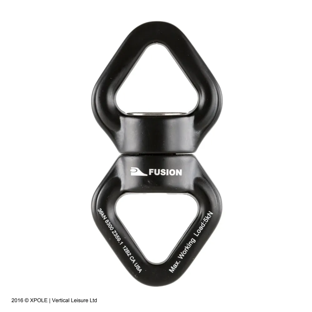 SWIVEL Delta Swivel Link para remoção de éis, sedas e redes - Preto - MBS 36kN