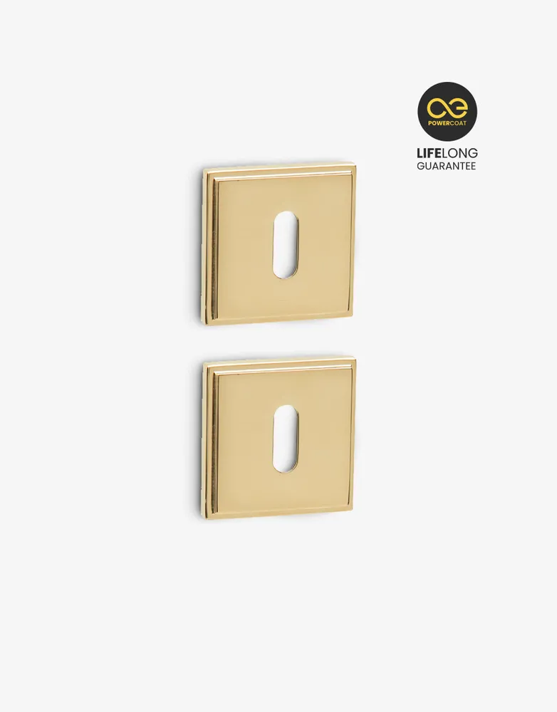 Squared Atelier patent escutcheon set | Estilo GT |