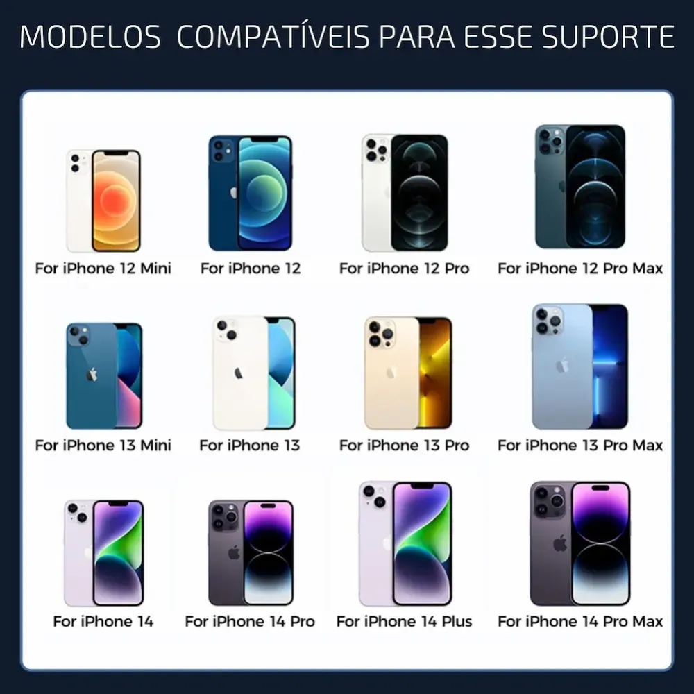 Suporte Carregador de Iphone Para Carro Joyroom, 12, 13 e 14
