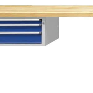 Bancada combinada de bancadas ANKE, modelo 502 V, 1500 x 700 x 840 mm, RAL 7035/5010, BMP 40 mm, 410.016