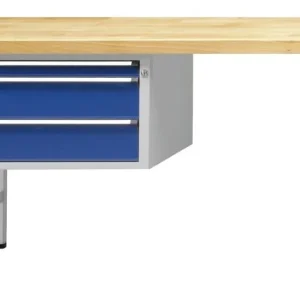 Bancada combinada de bancadas ANKE, modelo 602 V, 1500 x 700 x 840 mm, RAL 7035/5010, BMP 40 mm, 410.048