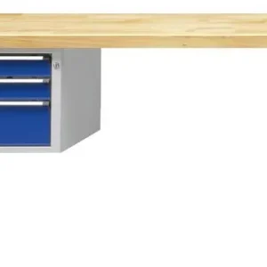 Bancada combinada de bancadas ANKE, modelo 623 V, 2000 x 700 x 840 mm, RAL 7035/5010, BMP 40 mm, 410.664