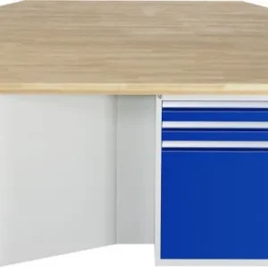 Bancada de trabalho de grupo RAU série 4000, 12 x gavetas, 2700x840x2340 mm, 03-492-135B4S.11