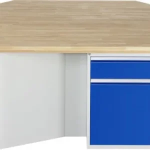 Bancada de trabalho de grupo RAU série 4000, 6 x gavetas, 6 x portas, 6 x prateleiras, 2700x840x2340 mm, 03-467-135B4S.11
