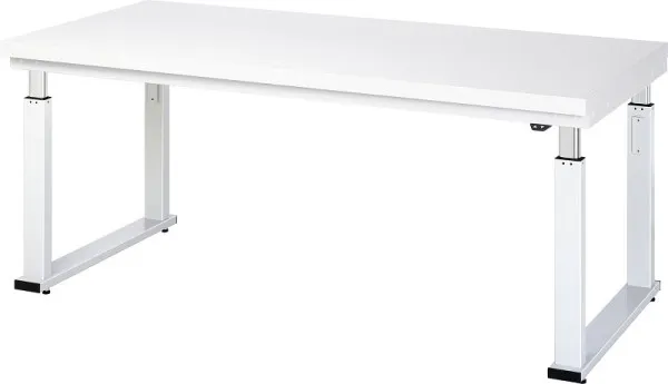 Bancada de trabalho RAU série adlatus 600 (ajustável eletricamente em altura), bancada com revestimento laminado rígido, 2...
