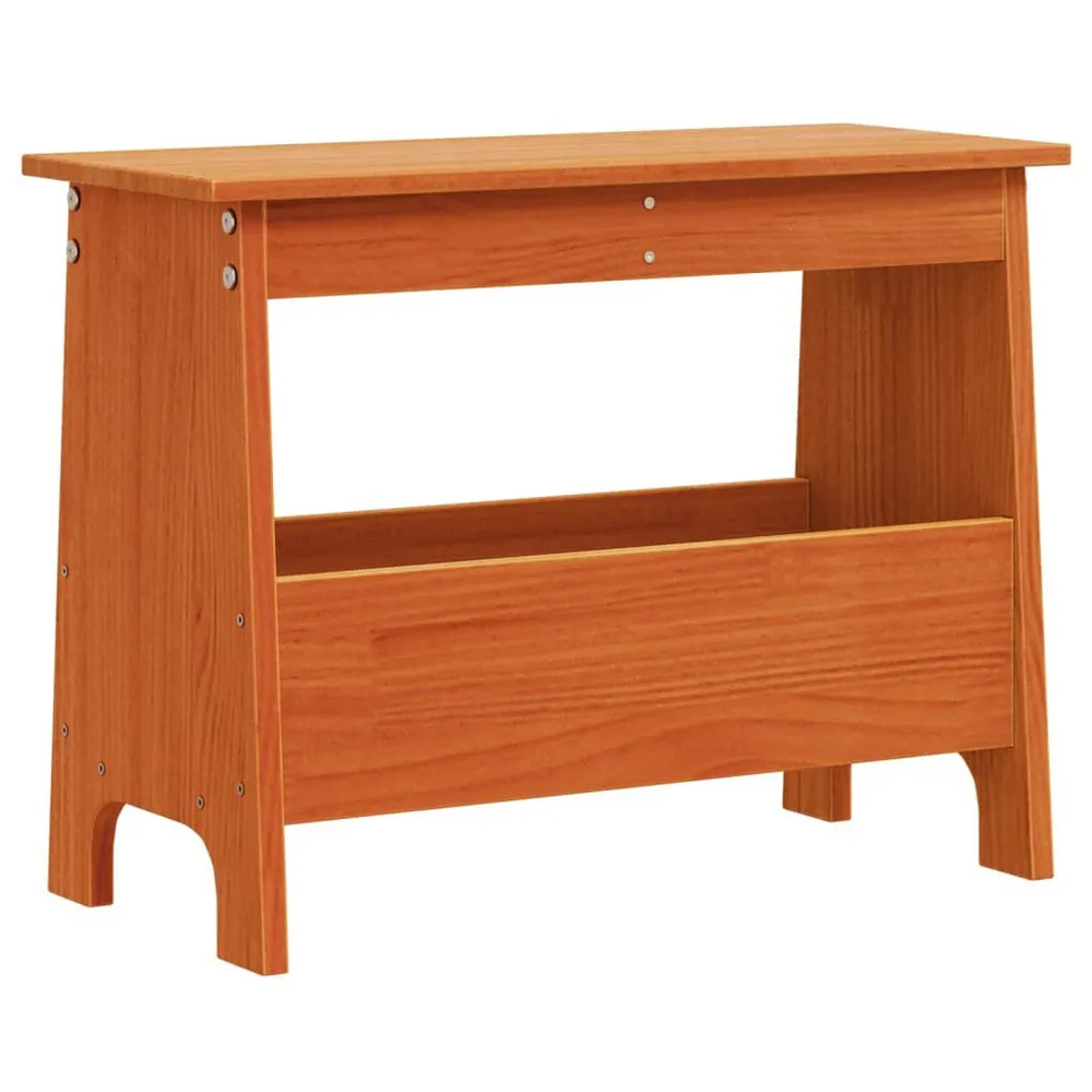 Alta Resistência Banco de corredor 60x28x45 cm pinho maciço castanho cera