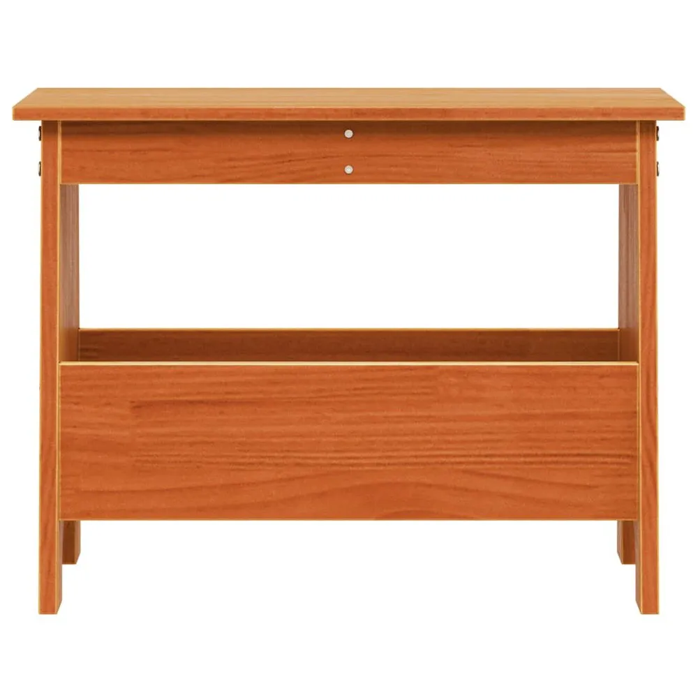 Alta Resistência Banco de corredor 60x28x45 cm pinho maciço castanho cera
