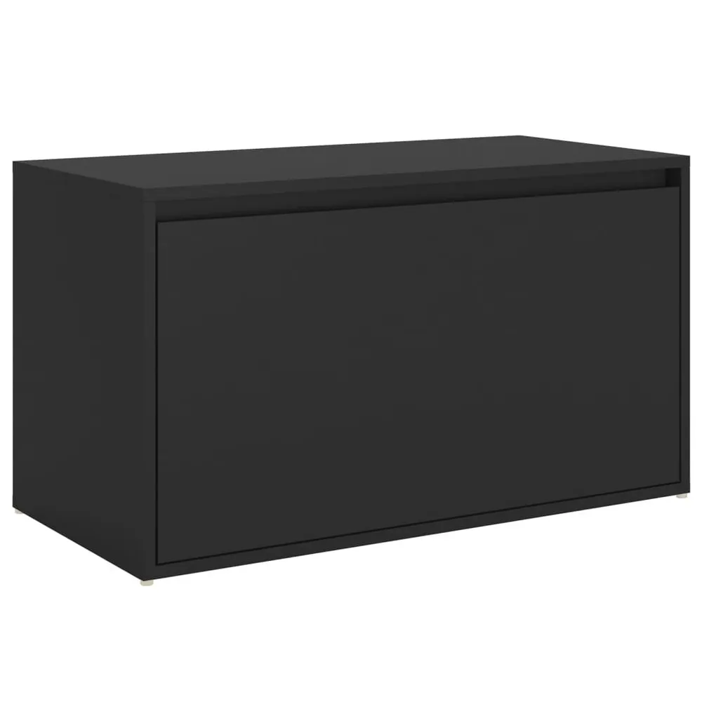 Banco de corredor 80x40x45 cm derivados de madeira preto Conteúdo Verificado