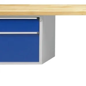 Bancada combinada de bancadas ANKE, modelo 701 V, 1500 x 700 x 840 mm, RAL 7035/5010, BMP 40 mm, 410.096