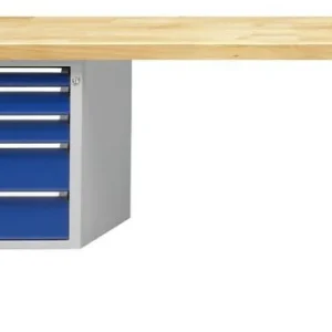 Bancada combinada de bancadas ANKE, modelo 723 V, 2000 x 700 x 840 mm, RAL 7035/5010, BMP 40 mm, 410.728