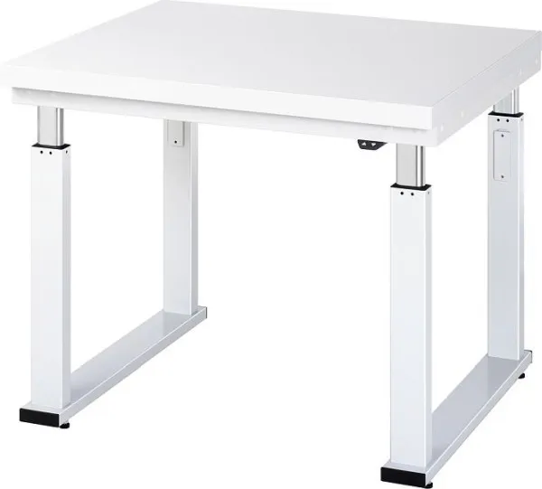 Bancada de trabalho RAU série adlatus 600 (ajustável eletricamente em altura), bancada com revestimento laminado rígido, 1...